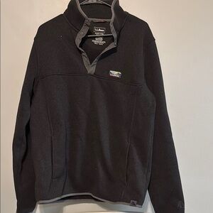 L.L.Bean Black Men's Pullover